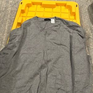 Cotton Traders Sweater Vest Gray 4X